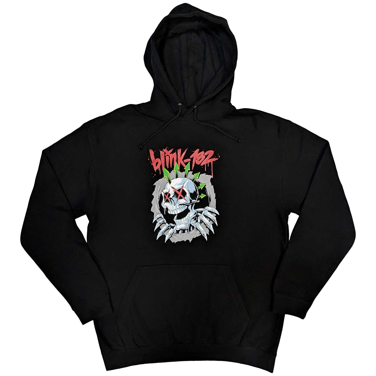 Mikina Blink 182 - Six Arrow Skull, Unisex,Čierna,S