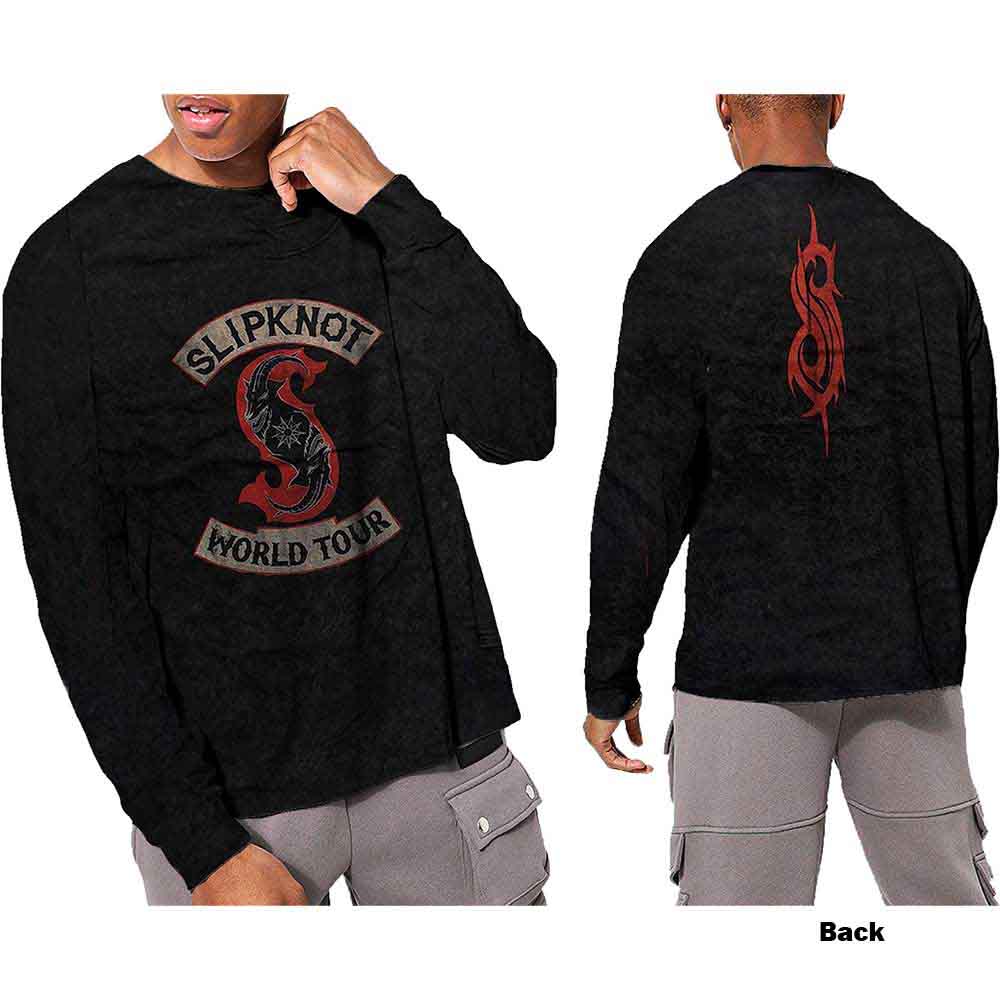 Tričko s dlhým rukávom Slipknot - Patched Up, Unisex,Čierna,5XL