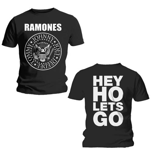 Tričko Ramones - Hey Ho (Front & Back), Unisex,Čierna,XXL