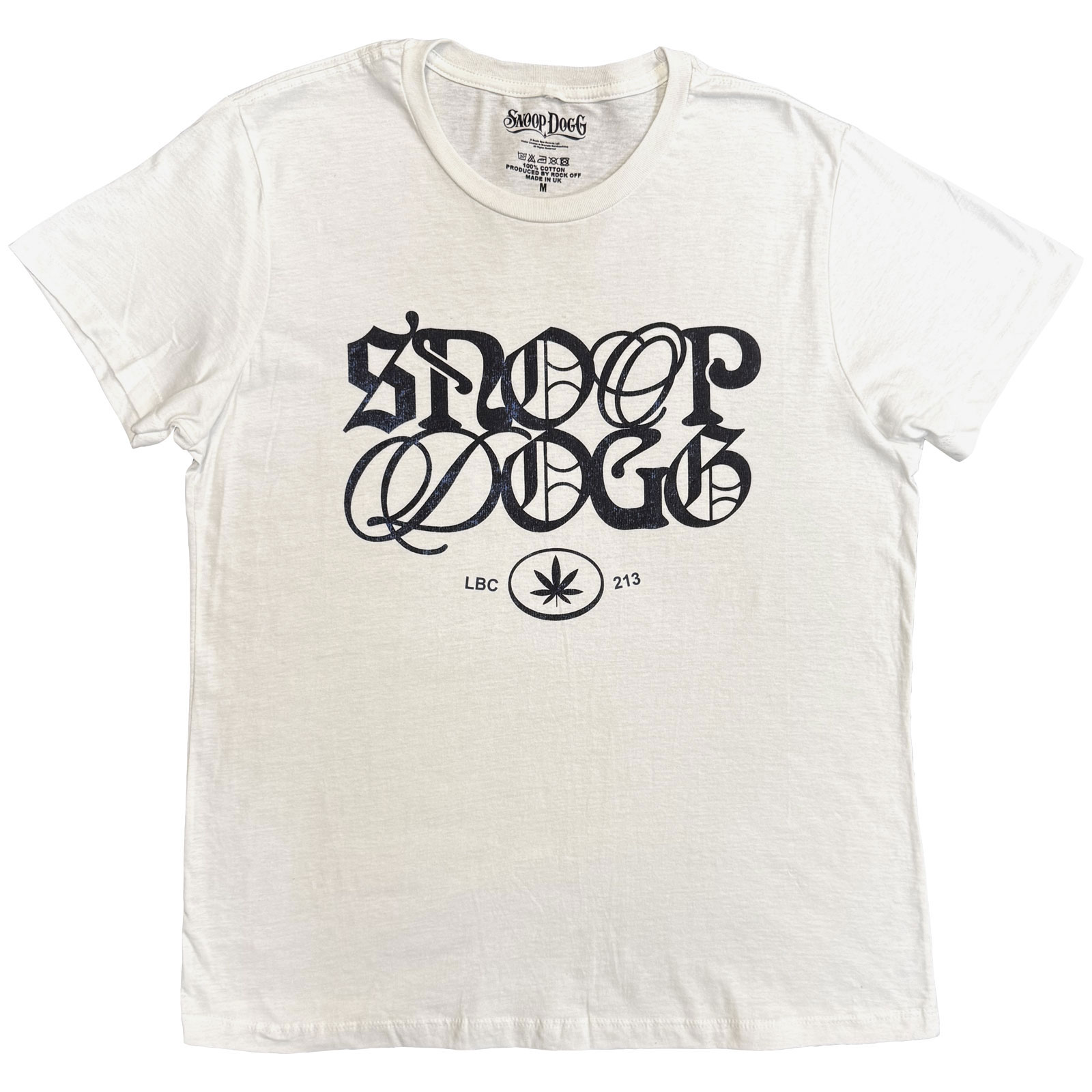 Tričko Snoop Dogg - Lettering Mash Up, Unisex,Biela,XXL