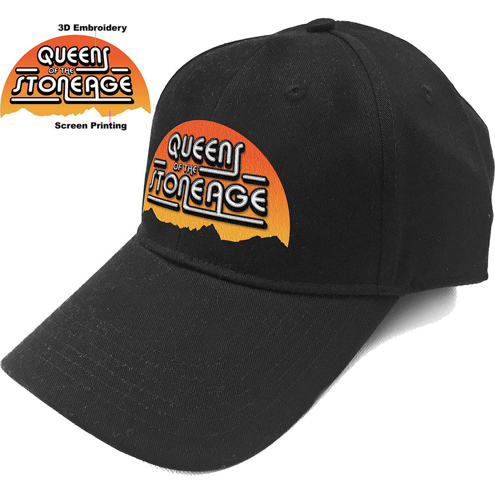 Šiltovka Queens of the Stone Age - Sunrise Logo, Unisex,Čierna,Univerzálna
