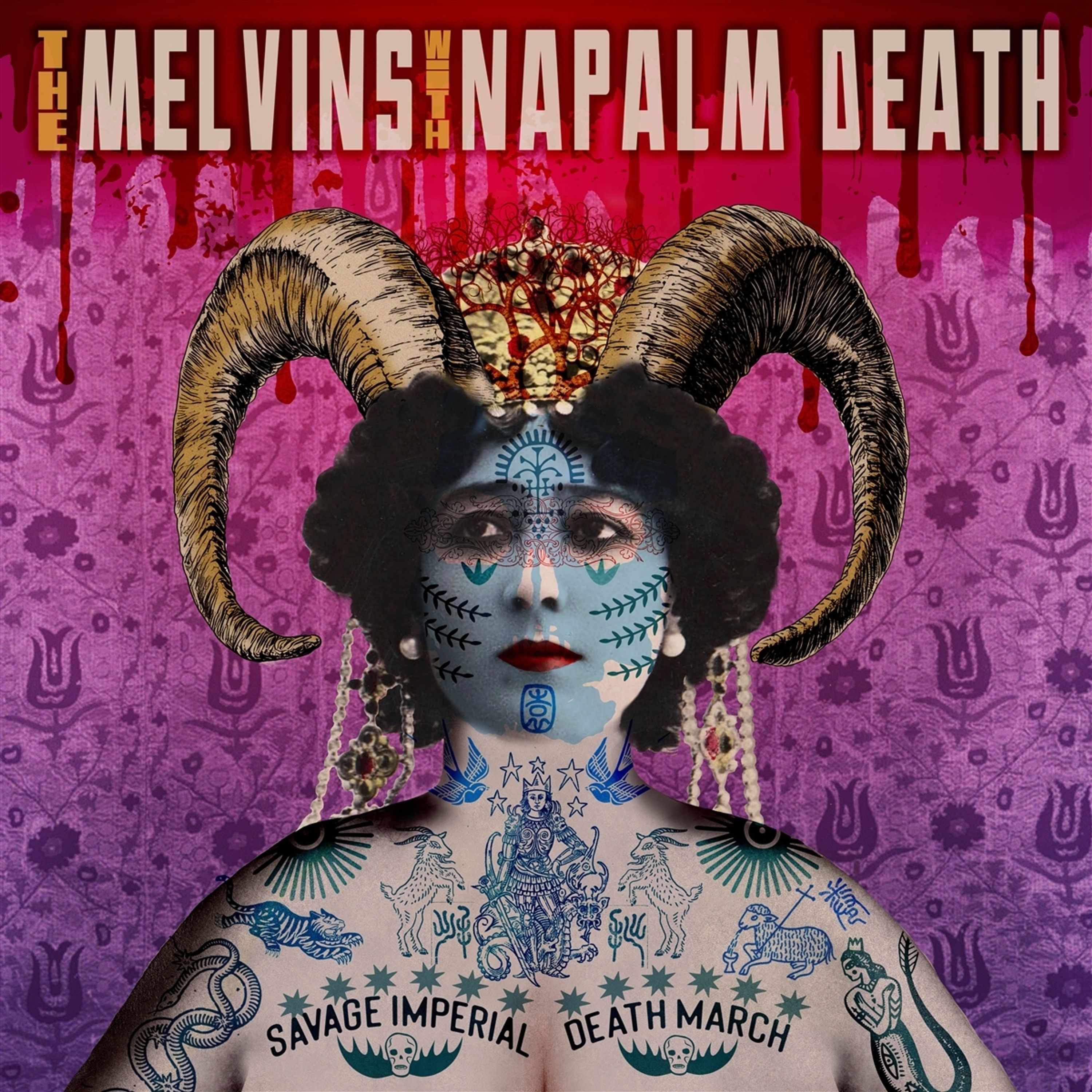 CD - MELVINS & NAPALM DEATH - SAVAGE IMPERIAL DEATH MARCH