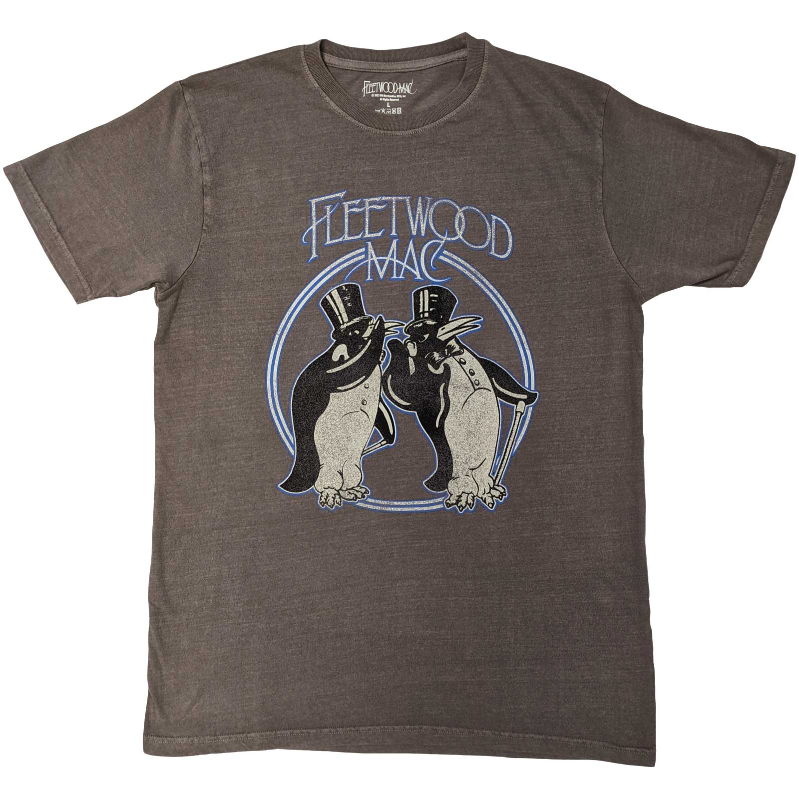 Tričko Fleetwood Mac - Penguins, Unisex,Šedá,XXL