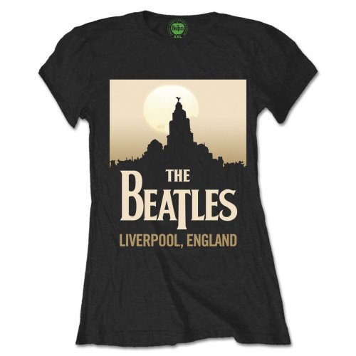 Tričko The Beatles - Liverpool, England, Žena,Čierna,XXL