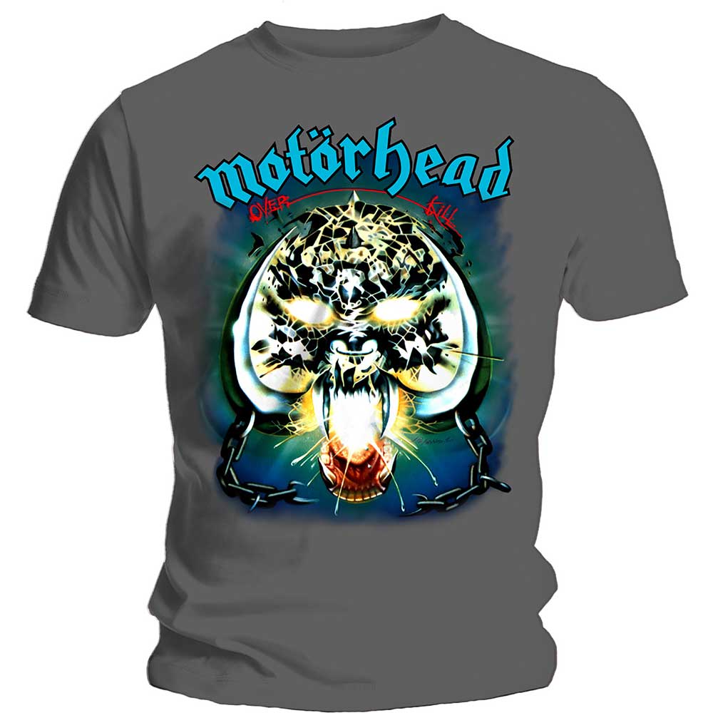 Tričko Motörhead - Overkill, Unisex,Šedá,S