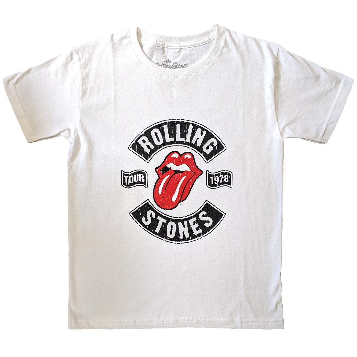 Tričko The Rolling Stones - US Tour 1978, Dieťa,Biela,7 – 8 rokov
