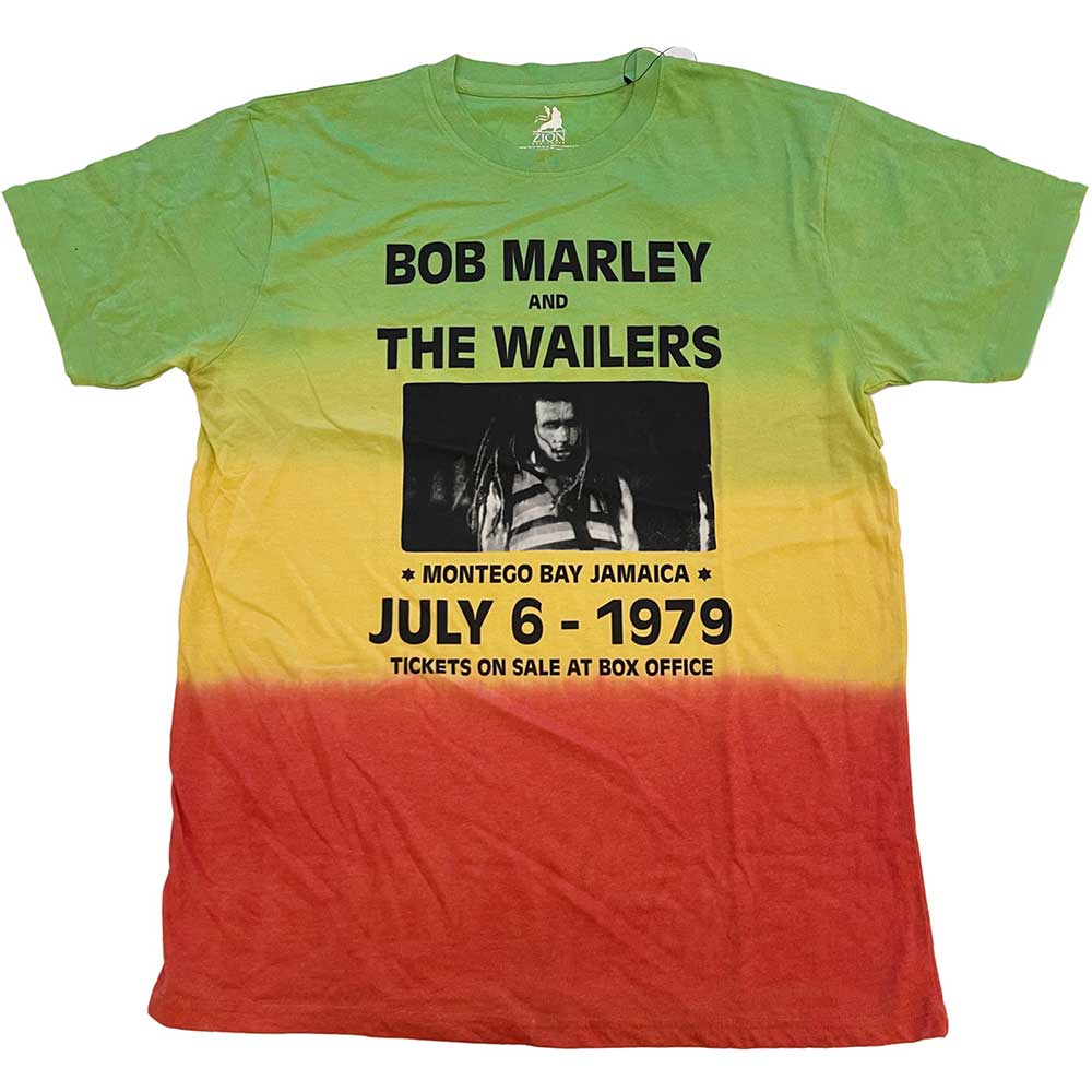Tričko Bob Marley - Montego Bay, Unisex,Zelená,XXL