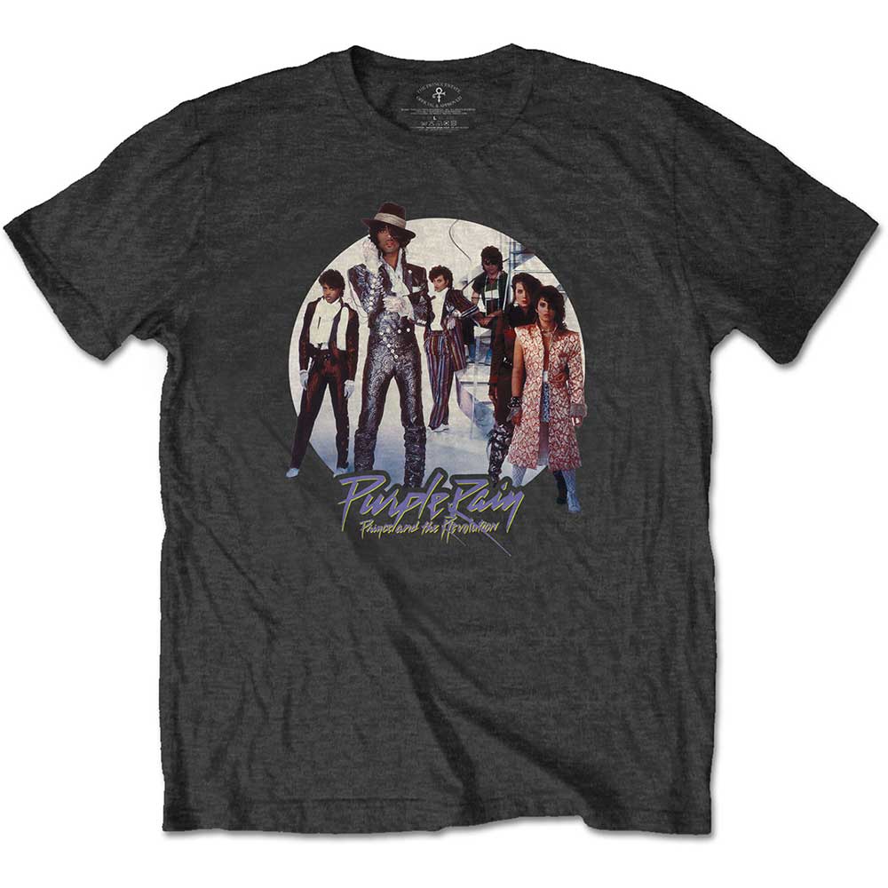 Tričko Prince - Purple Rain Circle, Unisex,Šedá,XXL