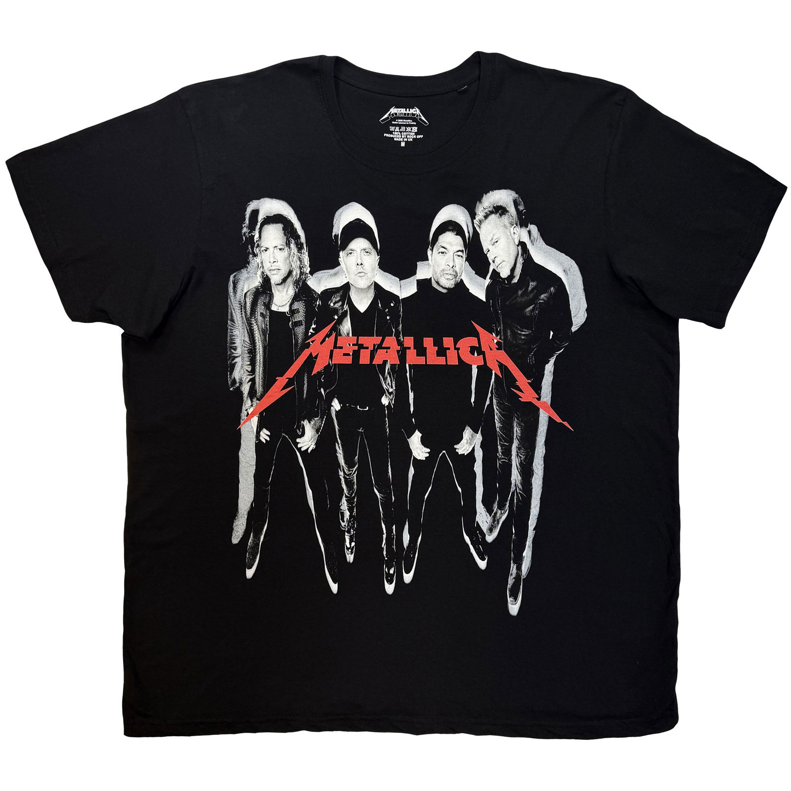 Tričko Metallica - All Over Full, Unisex,Čierna,XXL