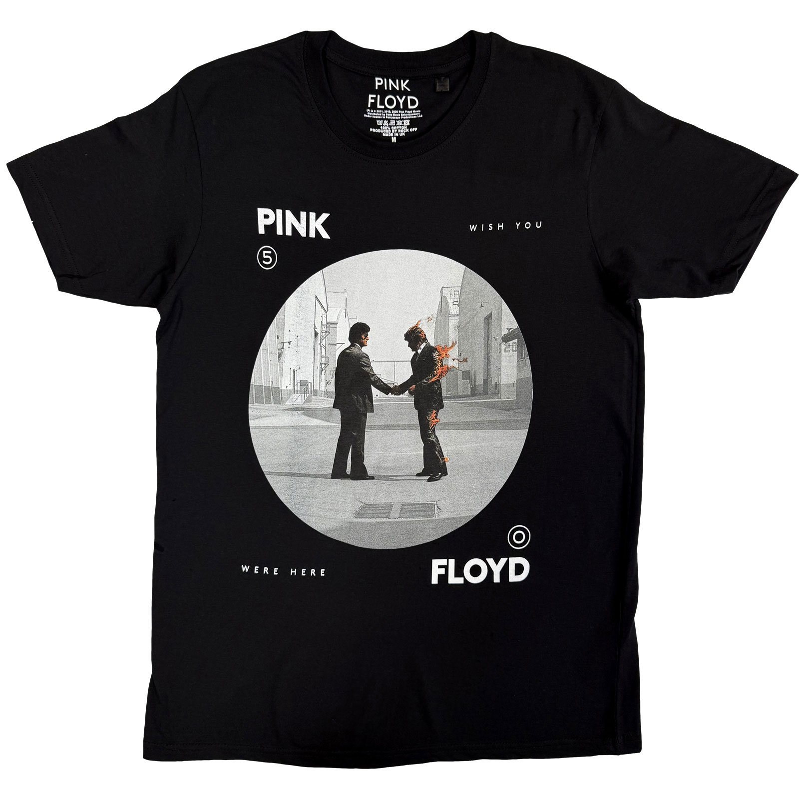 Tričko Pink Floyd - Man on Fire, Unisex,Čierna,XXL