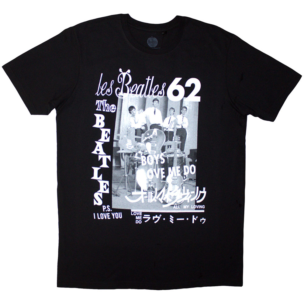 Tričko The Beatles - 1962, Unisex,Čierna,XXL