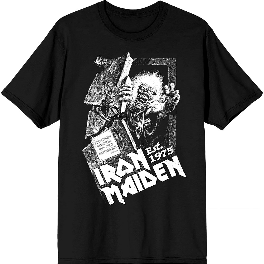 Tričko Iron Maiden - Est. 1975 No Prayer Grave, Unisex,Čierna,XXL