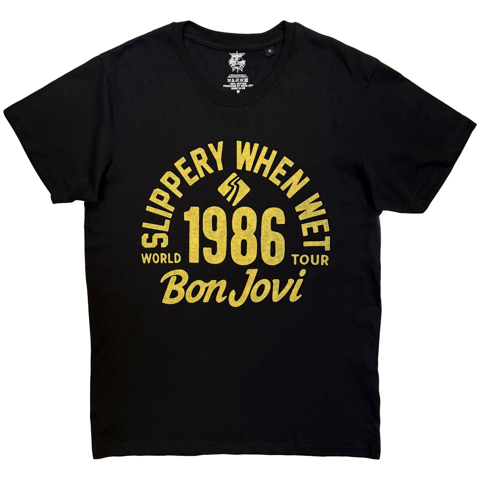 Tričko Bon Jovi - 1986 World Tour, Unisex,Čierna,XXL