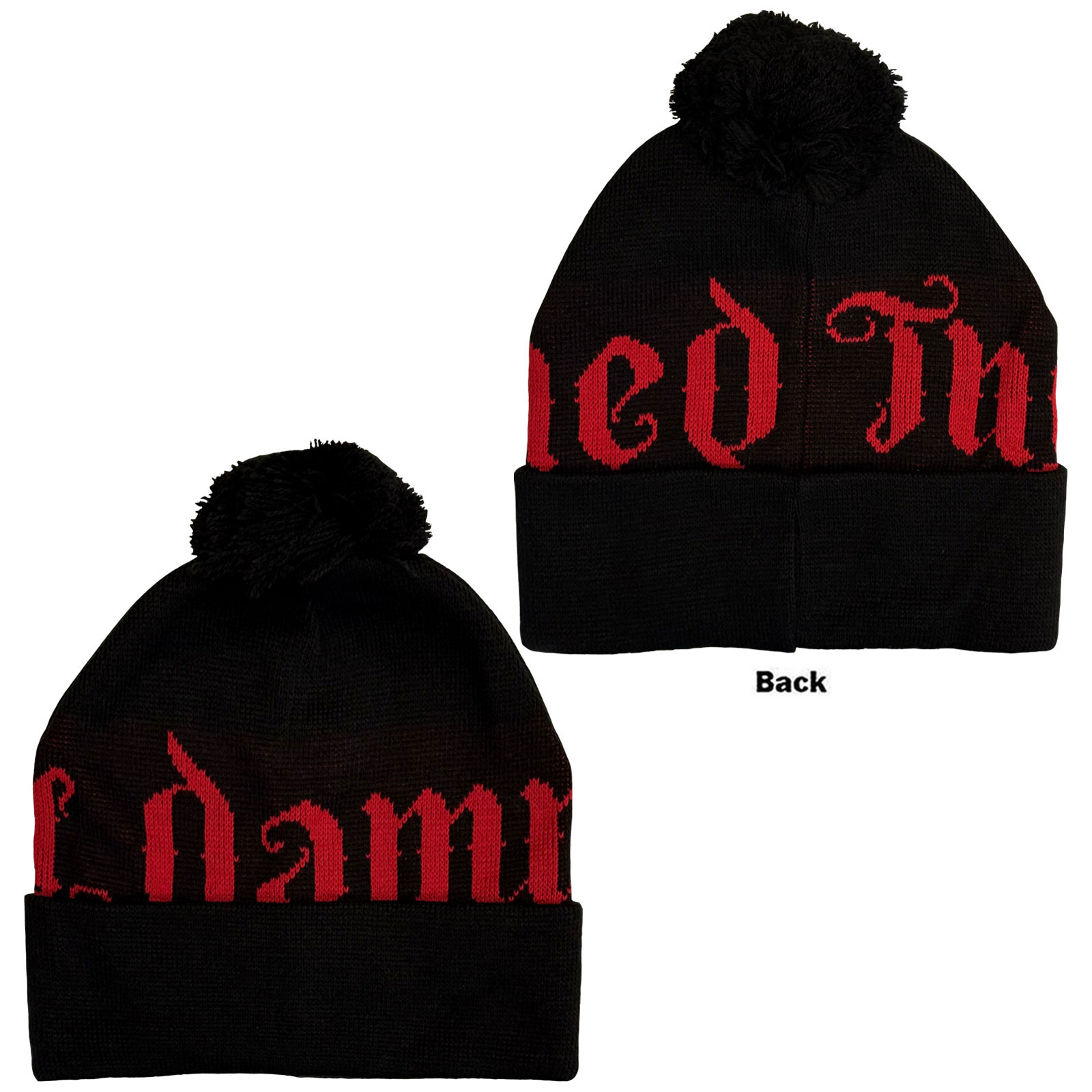 Čapica The Damned - Red Logo, Unisex,Čierna,Univerzálna