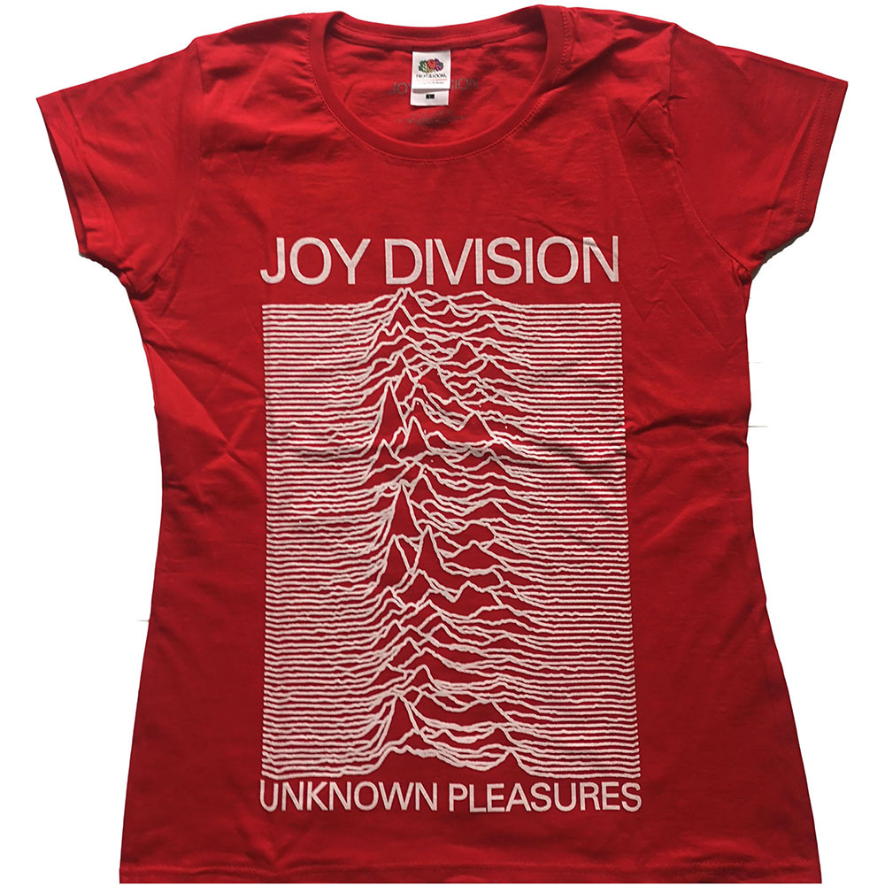 Tričko Joy Division - Unknown Pleasures, Žena,Červená,XL