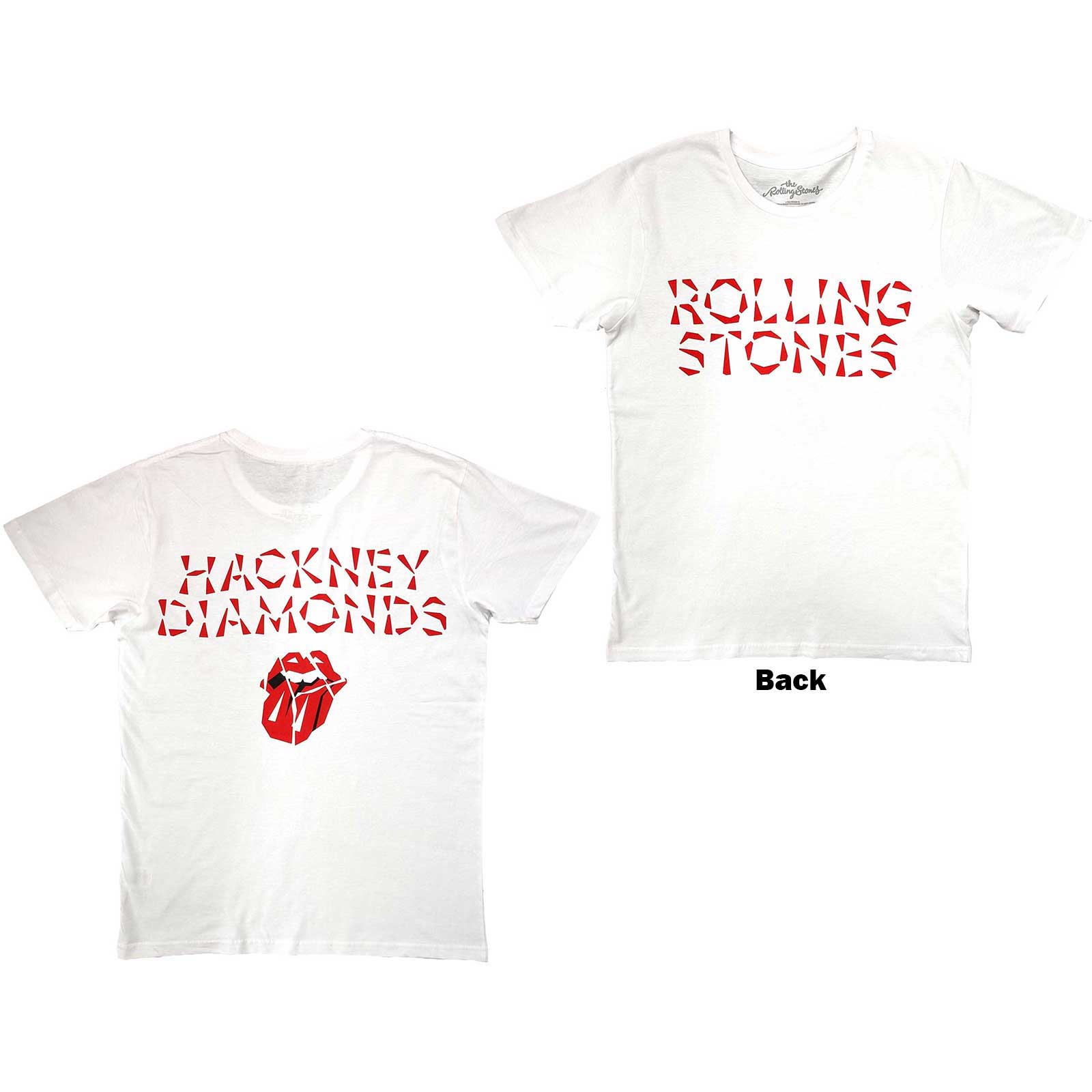 Tričko The Rolling Stones - Hackney Diamonds, Unisex,Biela,XXL