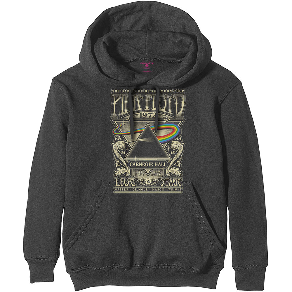 Mikina Pink Floyd - Carnegie Hall Poster, Unisex,Šedá,XS