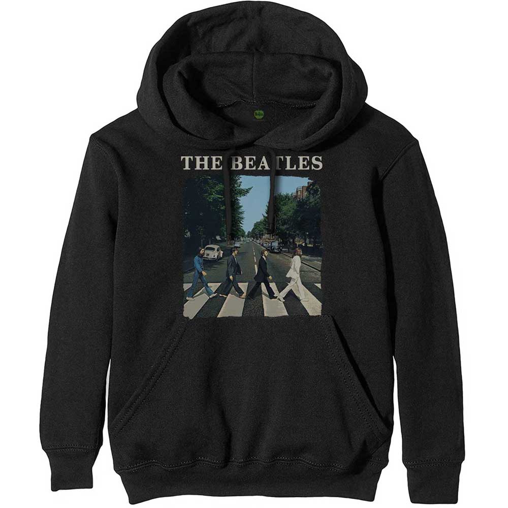Mikina The Beatles - Abbey Road, Unisex,Čierna,XXL