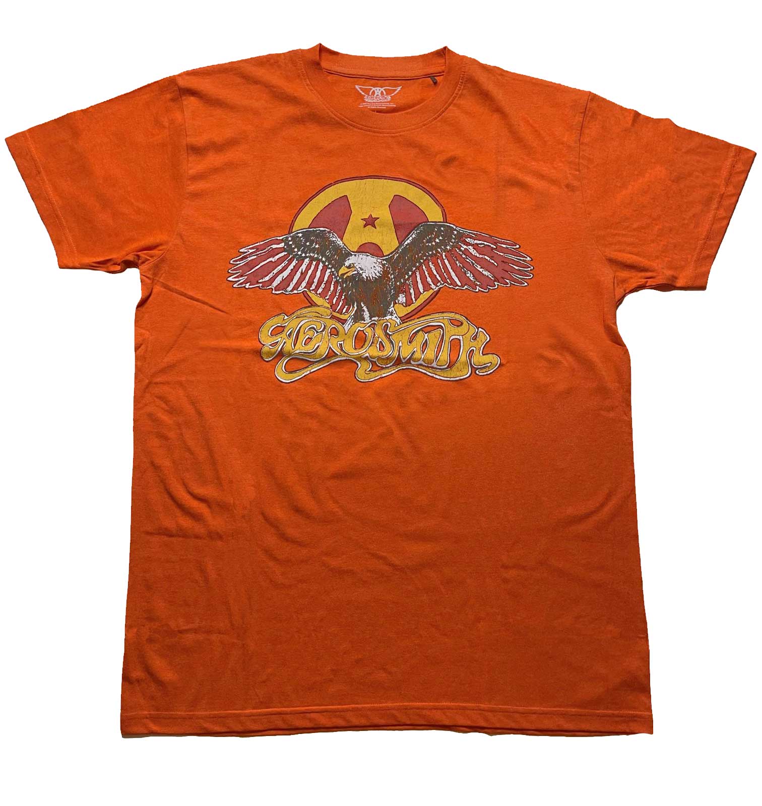 Tričko Aerosmith - Eagle, Unisex,Oranžová,XXL