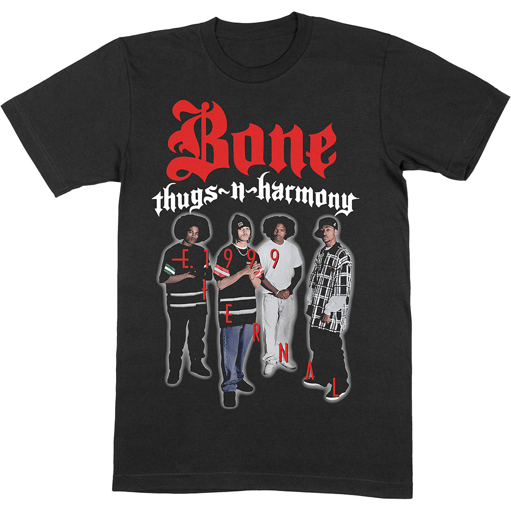 Tričko Bone Thugs-n-Harmony - E. 1999, Unisex,Čierna,XXL