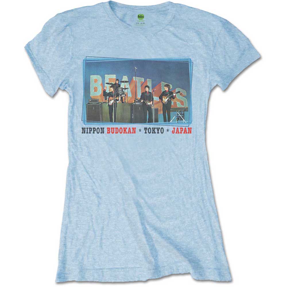 Tričko The Beatles - Nippon Budokan, Žena,Modrá,XXL