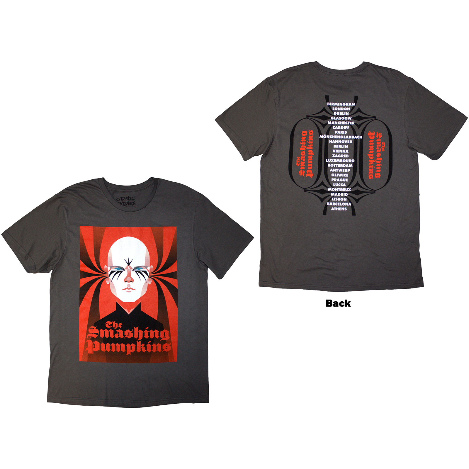 Tričko The Smashing Pumpkins - Billy, Unisex,Šedá,XL