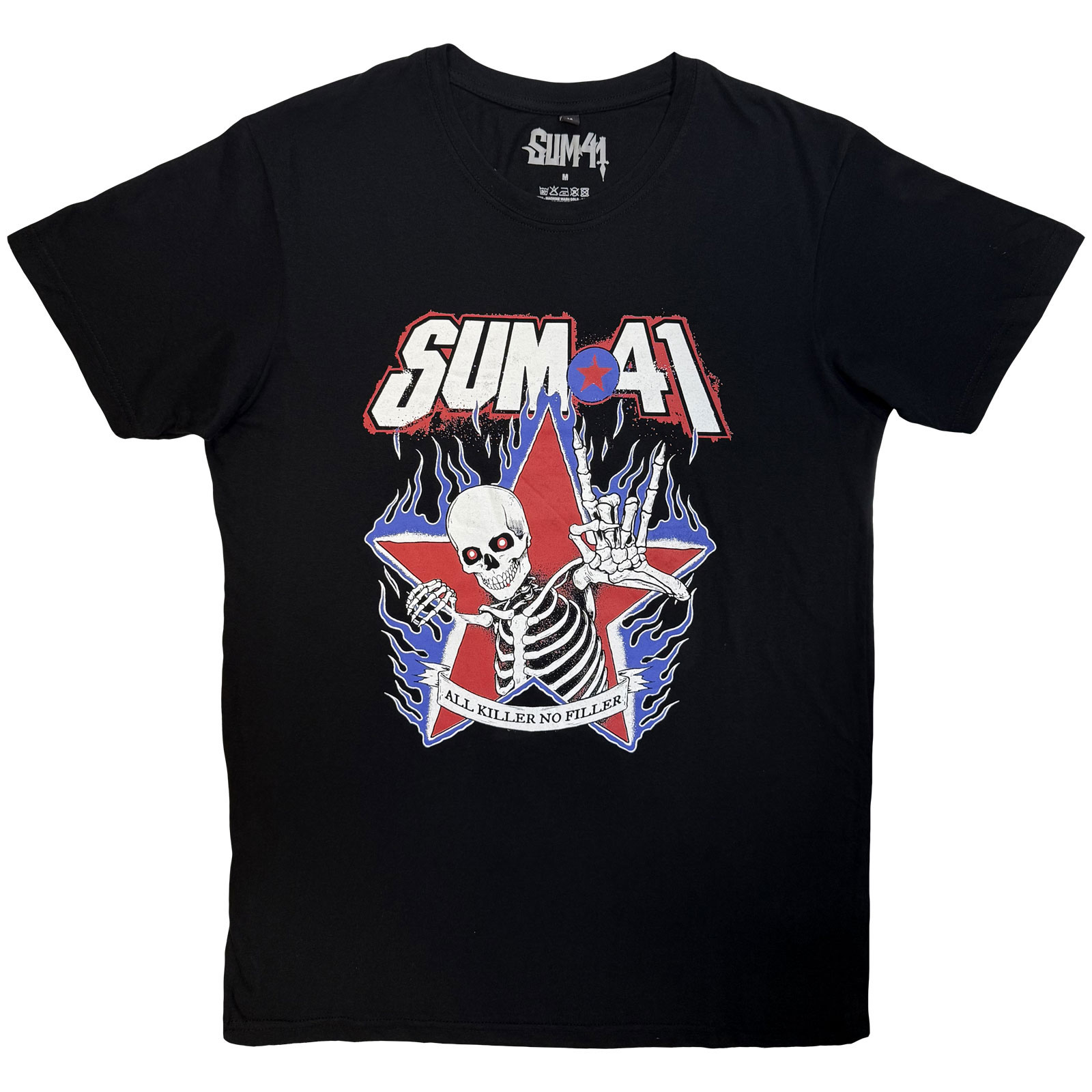 Tričko Sum 41 - All Killer No Filler Skeleton, Unisex,Čierna,XXL
