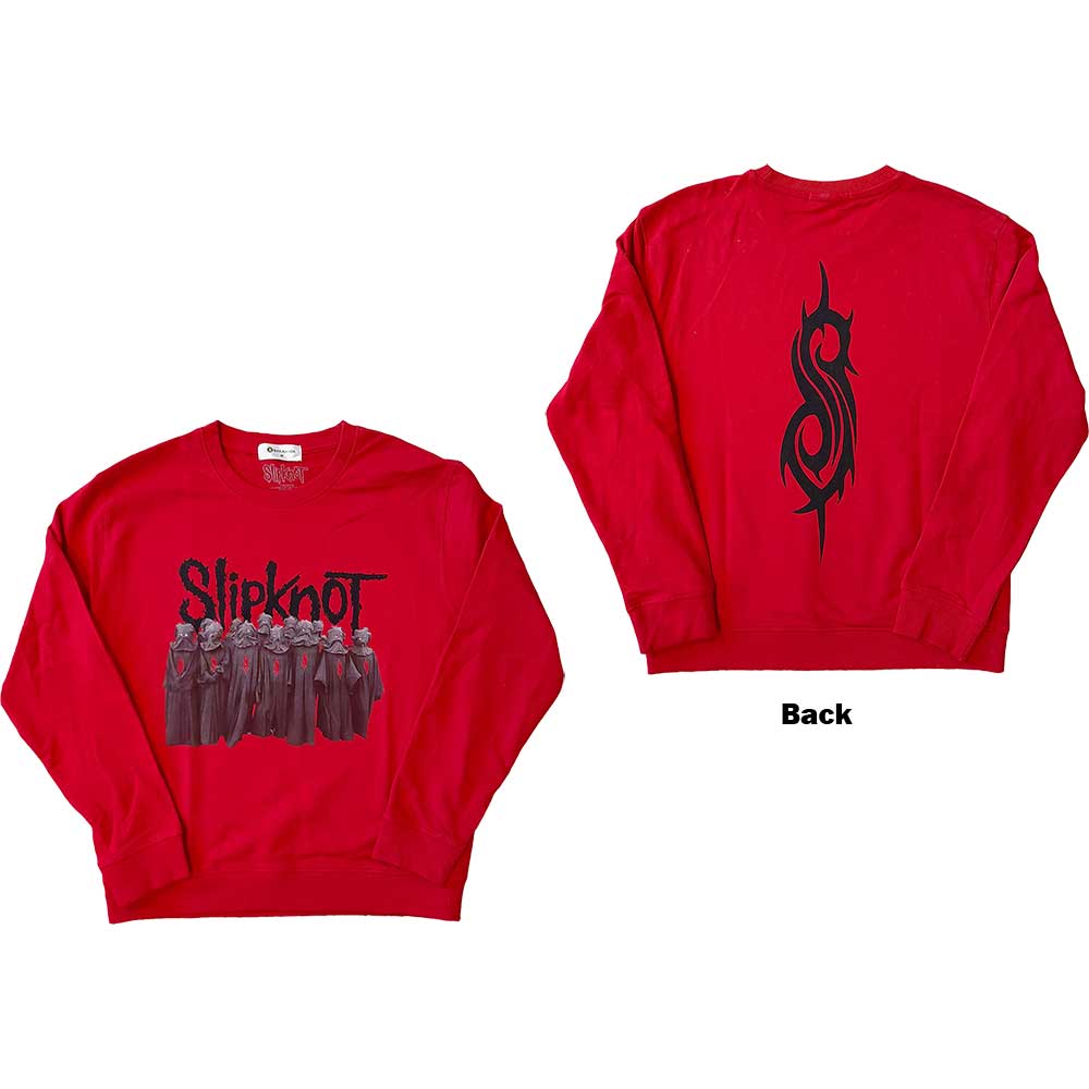 Crewneck Slipknot - Choir, Unisex,Červená,XL