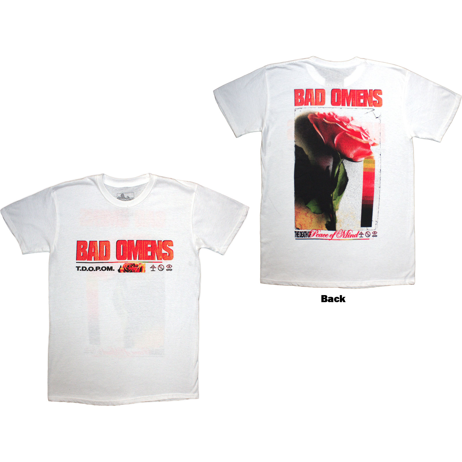 Tričko Bad Omens - Flower, Unisex,Biela,XXL