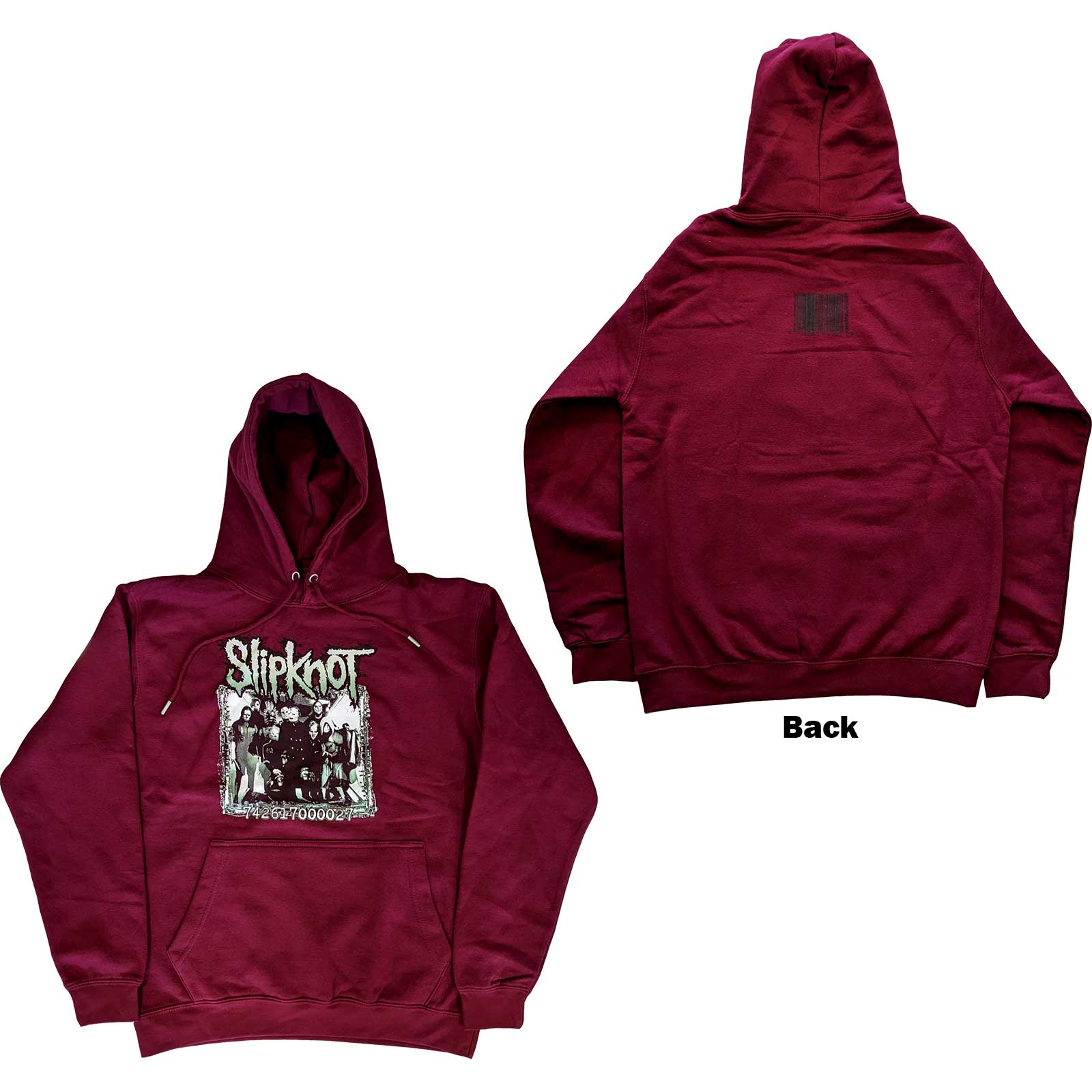 Mikina Slipknot - Barcode Photo, Unisex,Červená,XXL
