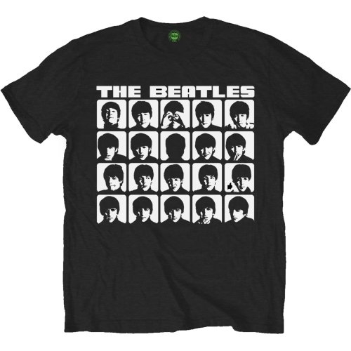 Tričko The Beatles - Hard Days Night Faces Mono, Unisex,Čierna,XXL