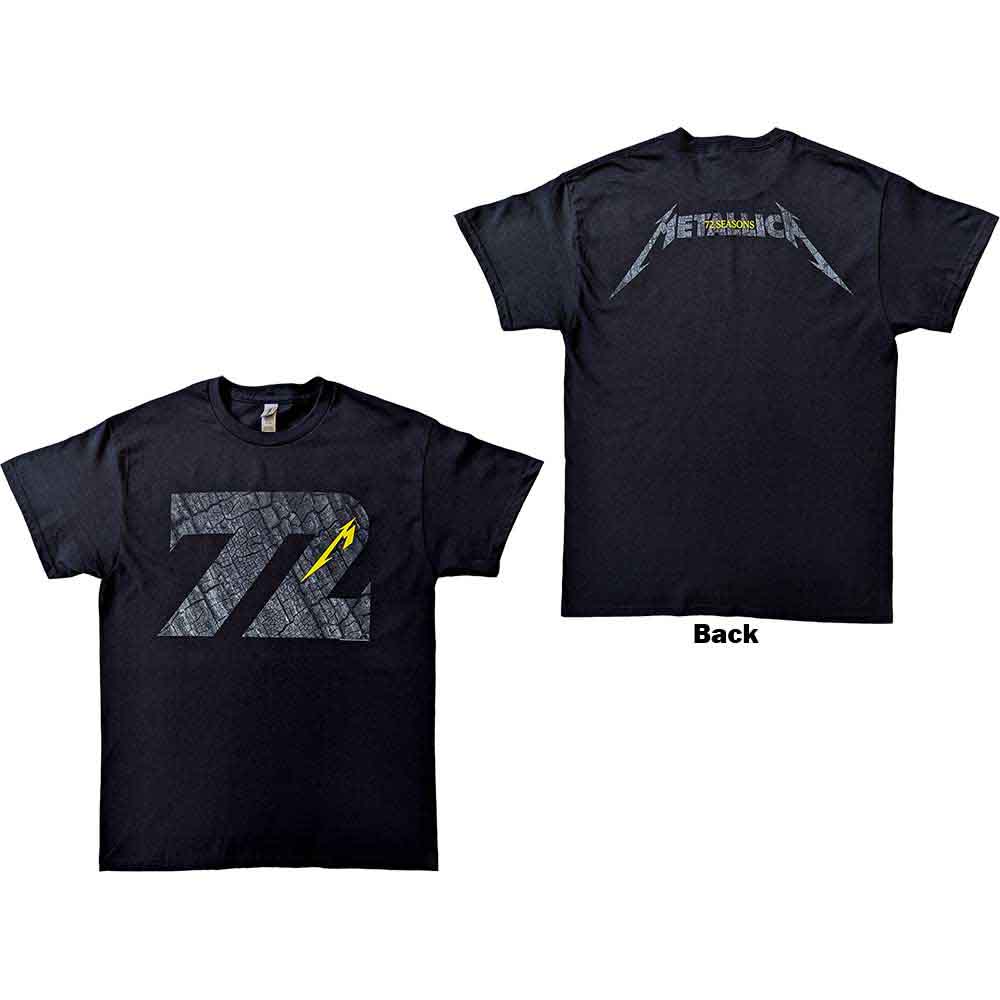 Tričko Metallica - 72 Seasons Charred Logo, Unisex,Čierna,XXL