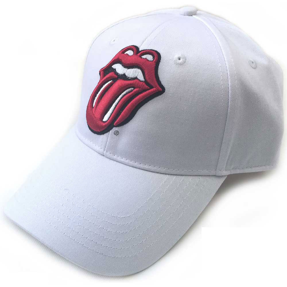 Šiltovka The Rolling Stones - Classic Tongue, Unisex,Biela,Univerzálna