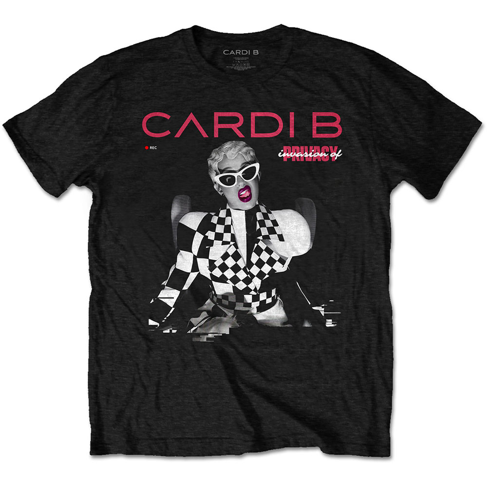 Tričko Cardi B - Transmission, Unisex,Čierna,XL