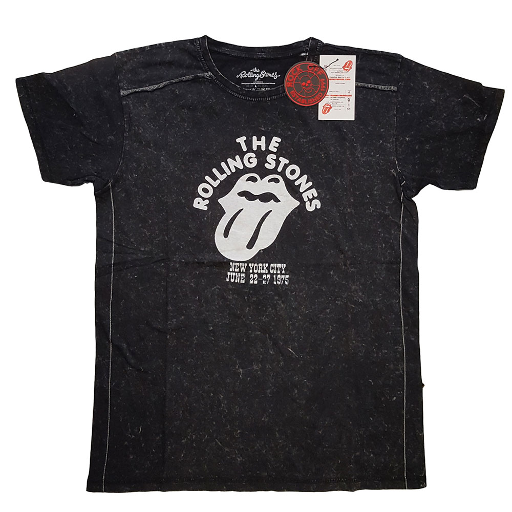 Tričko The Rolling Stones - NYC '75, Unisex,Čierna,XXL