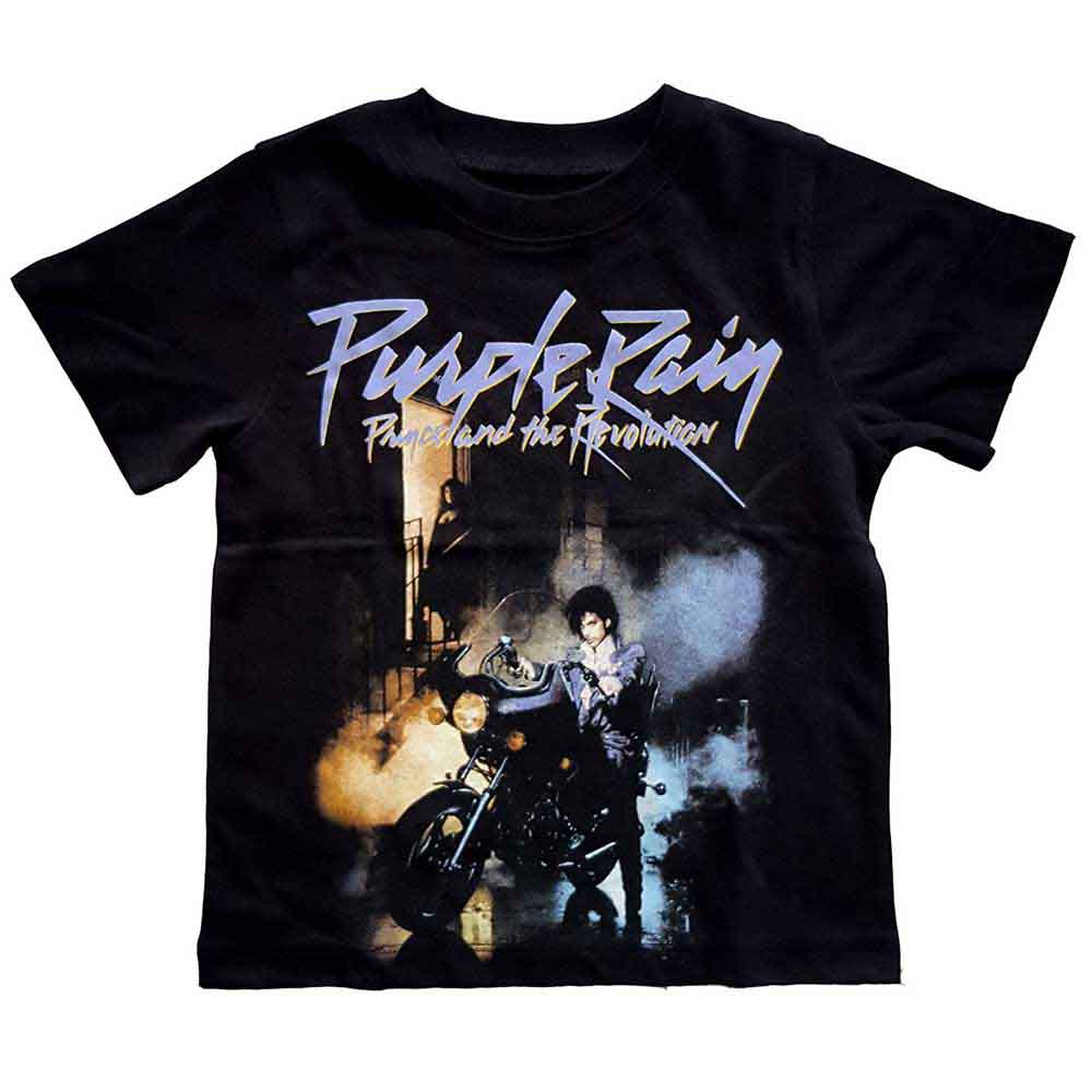 Tričko Prince - Purple Rain, Dieťa,Čierna,2 – 3 roky