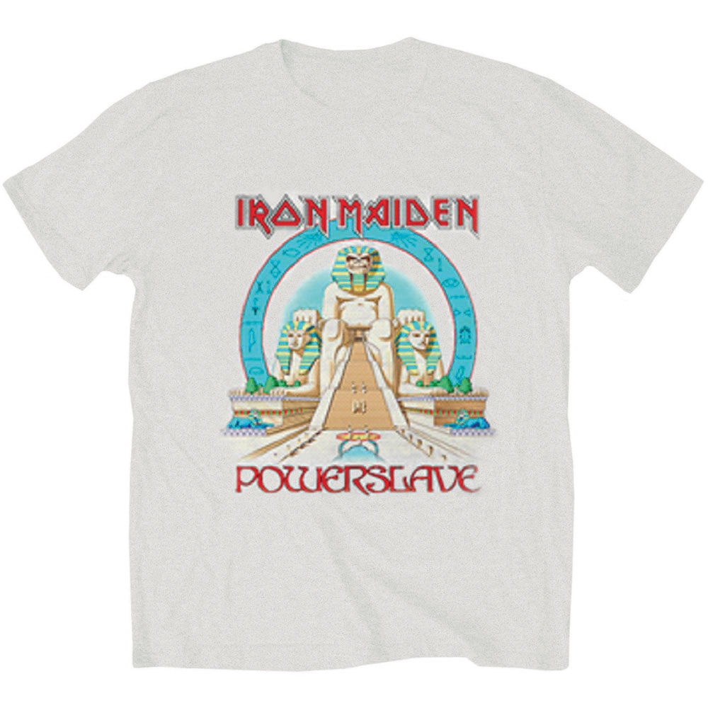 Tričko Iron Maiden - Powerslave Egypt, Unisex,Šedá,XXL