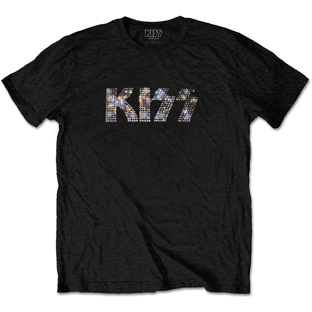 Tričko Kiss - Logo, Unisex,Čierna,XL
