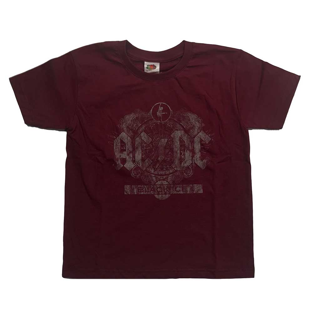 Tričko AC/DC - Black Ice, Dieťa,Červená,12 – 14 rokov