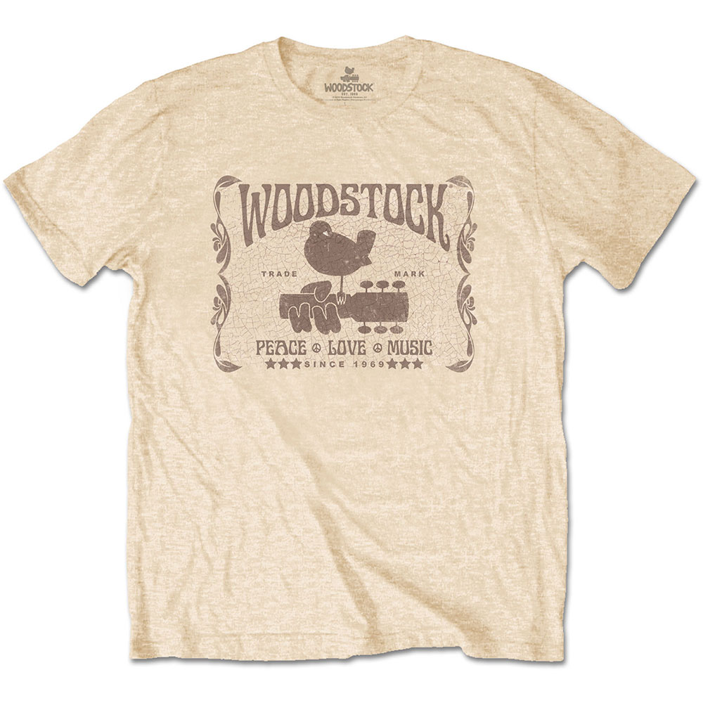 Tričko Woodstock - Since 1969, Unisex,Žltá,XXL
