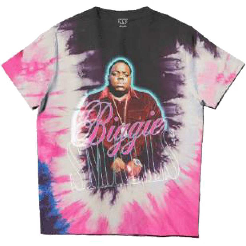 Tričko Biggie Smalls - Neon Glow, Unisex,Ružová,XXL