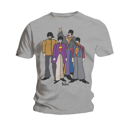 Tričko The Beatles - Yellow Submarine, Unisex,Šedá,XXL