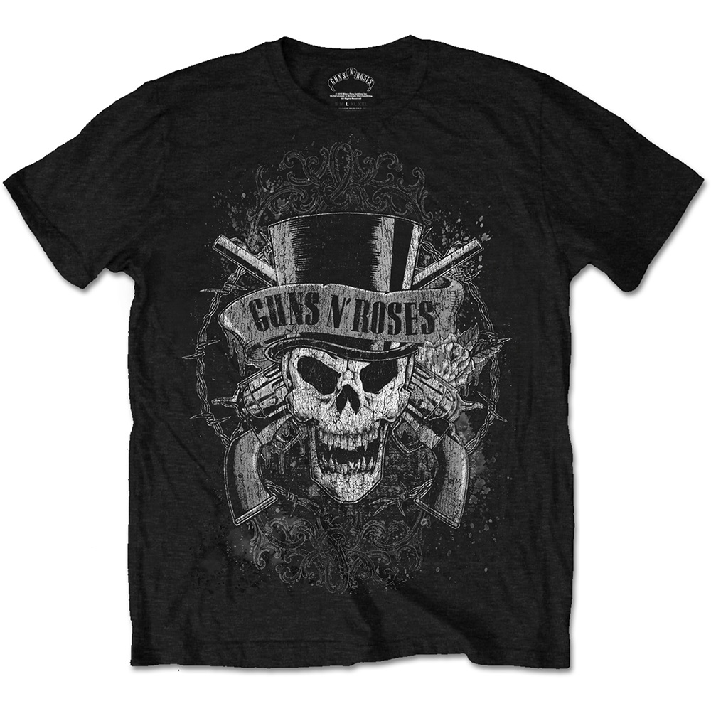 Tričko Guns N’ Roses - Faded Skull, Unisex,Čierna,XXL