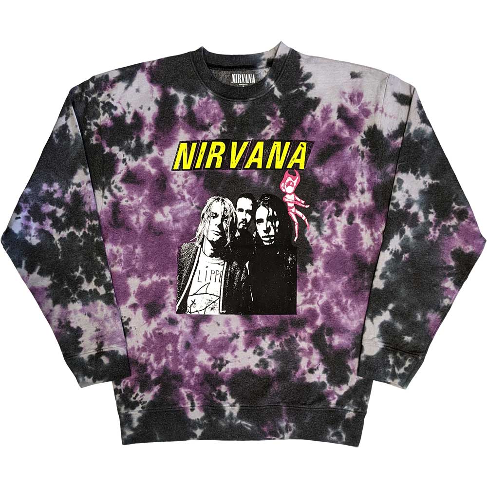 Crewneck Nirvana - Flipper, Unisex,Šedá,XL