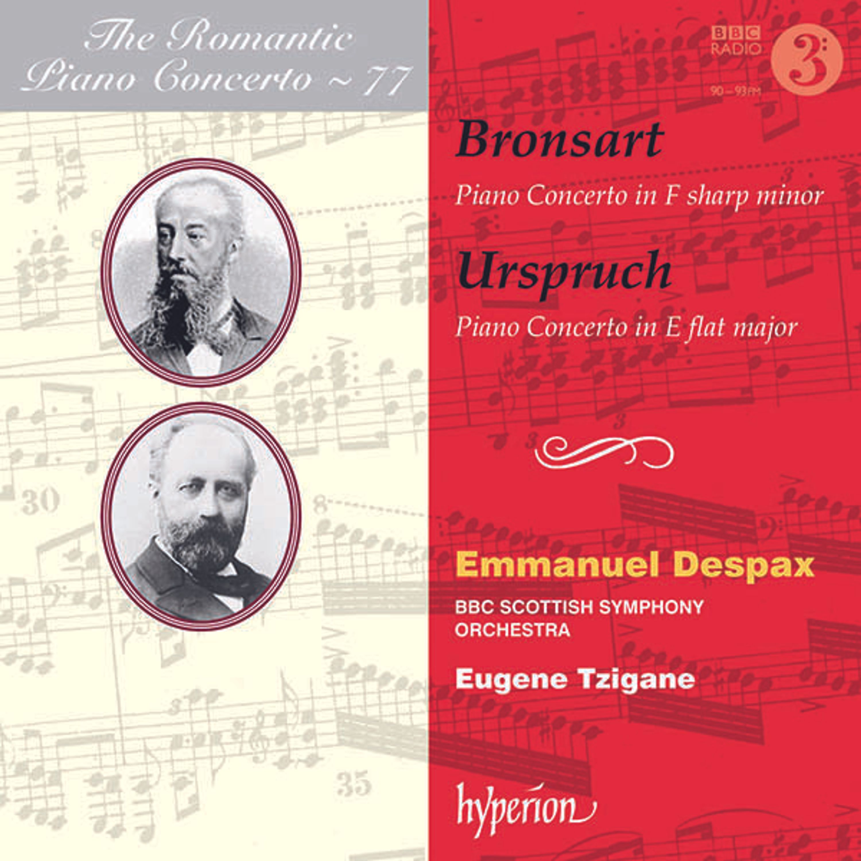 CD Emmanuel Despax - BRONSART & URSPRUCH: PIANO CONCERTOS (HYPERION ROM