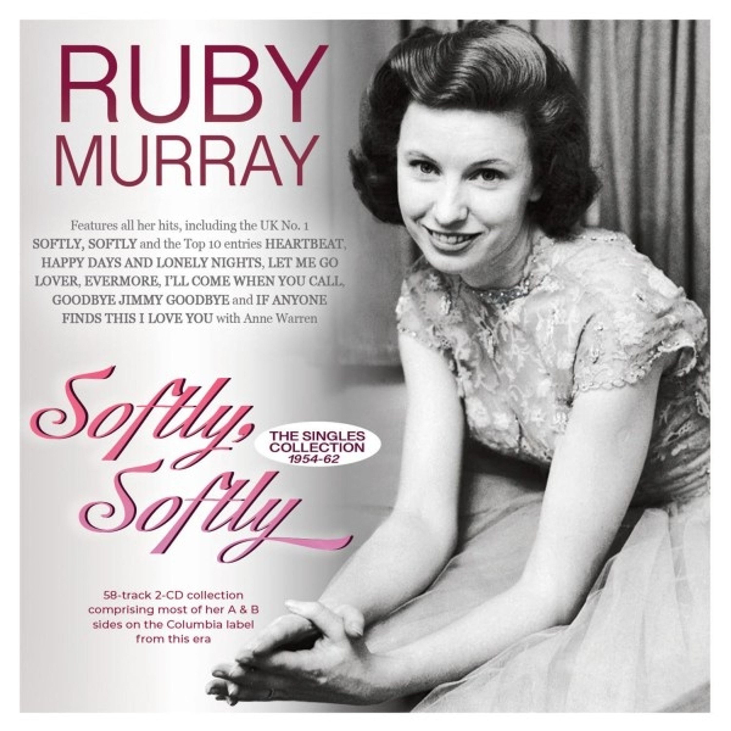 CD Ruby Murray - SOFTLY, SOFTLY - THE SINGLES COLLECTION 1954-62