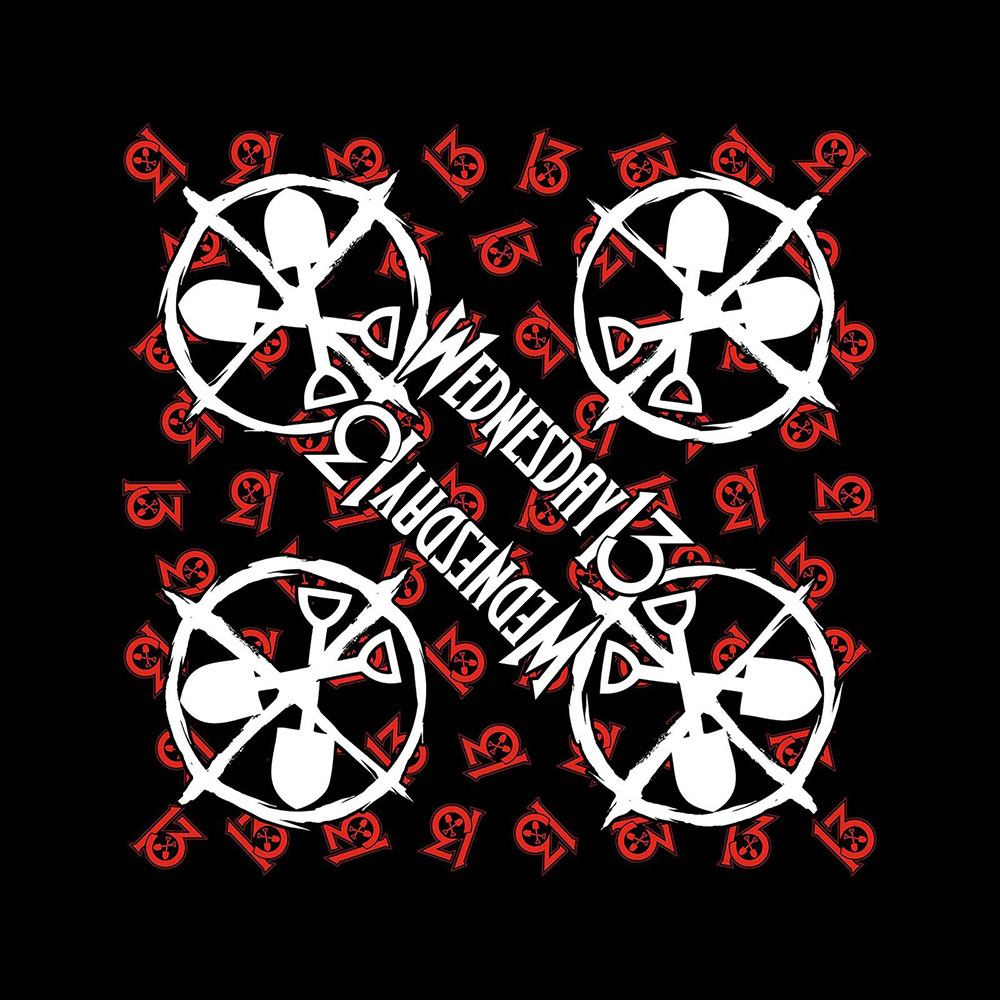 Šatka Wednesday 13 - Logo Shovels, Unisex,Čierna,Univerzálna