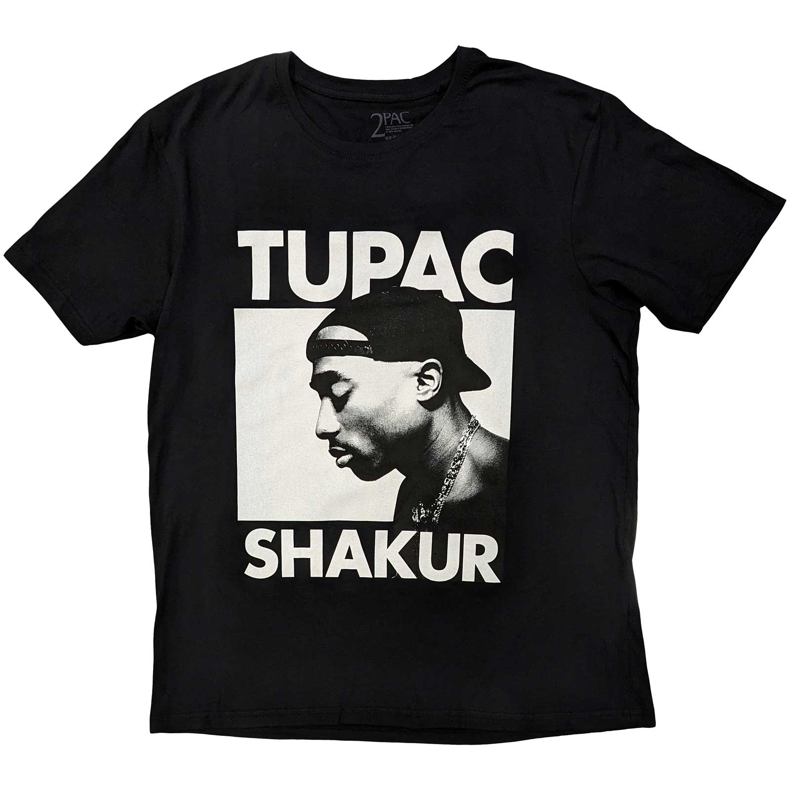 Tričko 2Pac - Eyes Closed, Unisex,Čierna,XXL