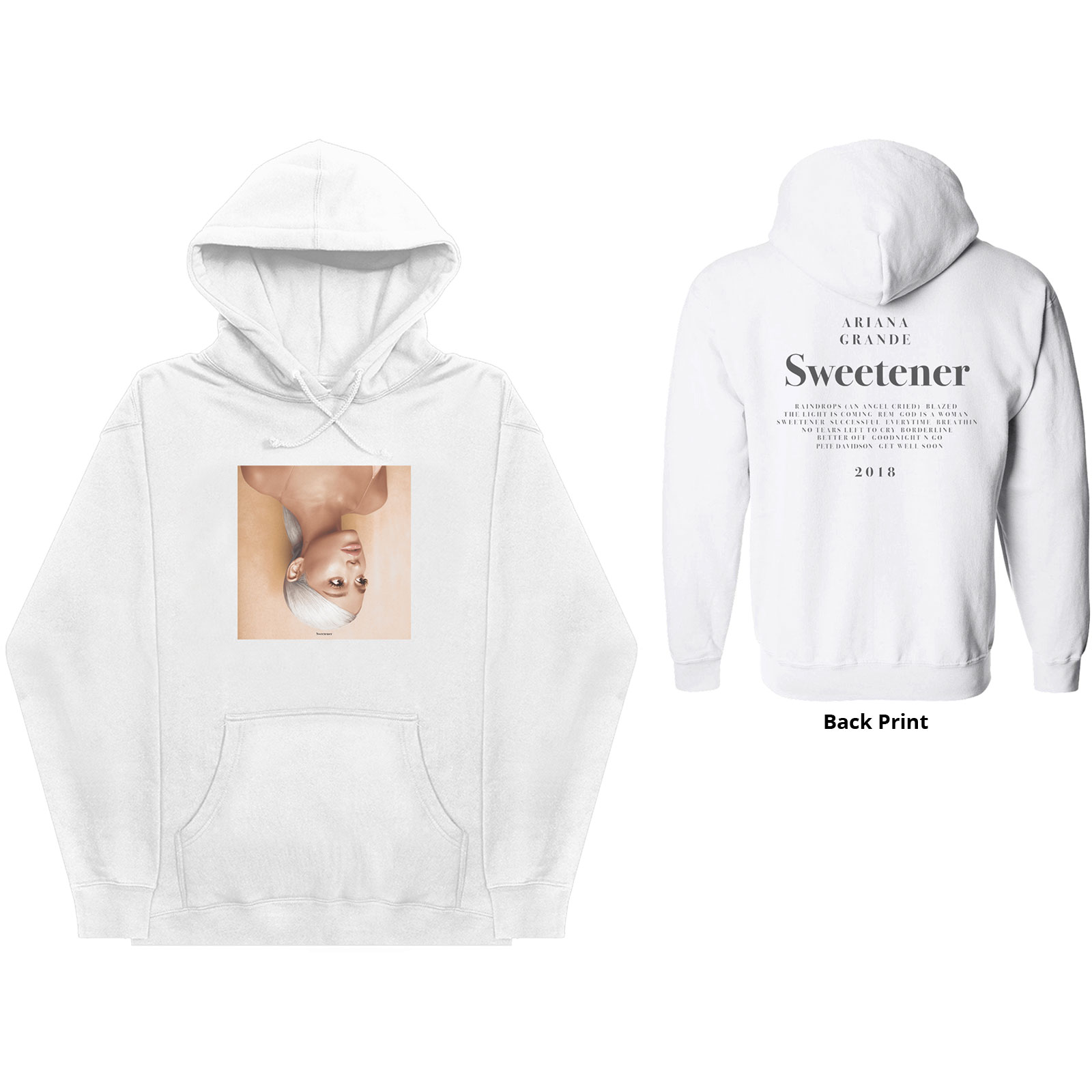 Mikina Ariana Grande - Sweetener, Unisex,Biela,XXL
