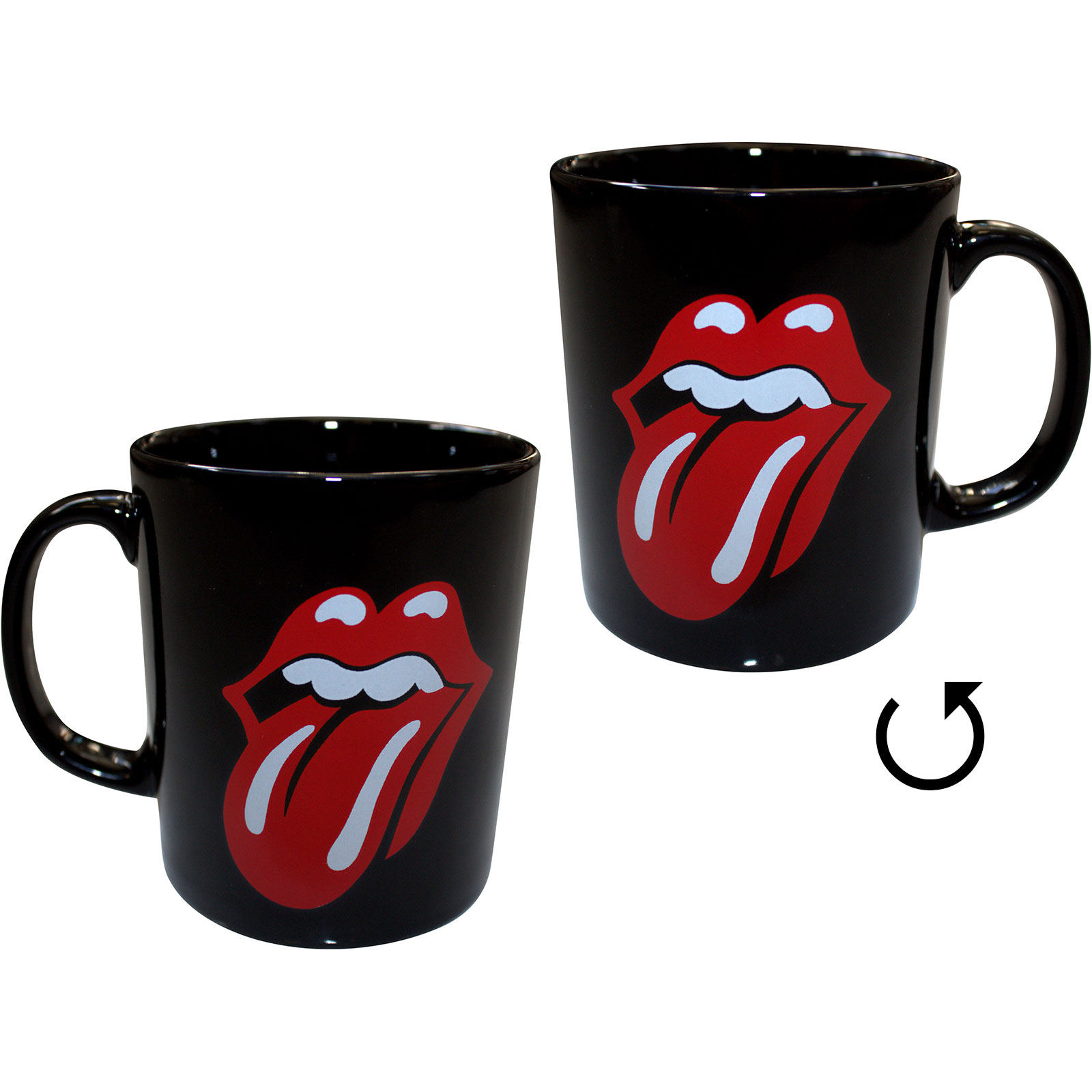 Hrnček The Rolling Stones - Classic Tongue, Čierna,Univerzálna